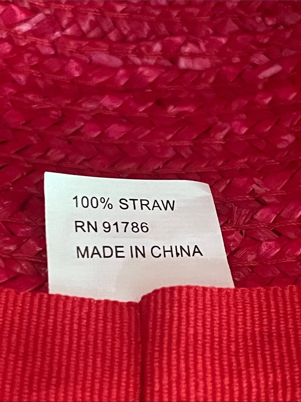 Vintage Elegant Women's Red straw Hat with Decorative Bow